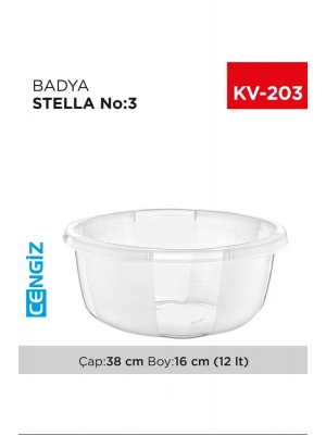 Yuvarlak Şeffaf Badya 1 Adet 3 No Royaleks-E175