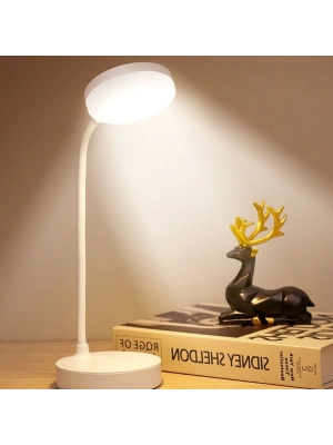 ®  Yuvarlak USBli Dokunmatik 3 Kademeli 360 Derece  Özel Göz Korumalı Led Lityum Masa ası