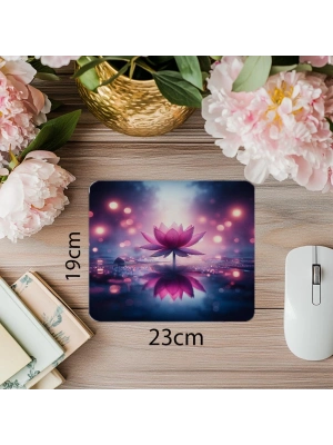 Zen Çiçek Temalı Sakinlik Mouse Pad - 19x23 cm 2 mm Dikdörtgen İthal Baskılı Mouse Pad