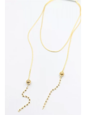 Zincir Sallantılı Kolye - Altın