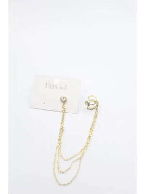 Zincir Sallantılı Küpe - Altın