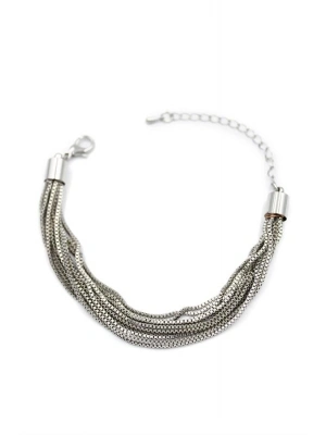 Zincirli Bileklik - Gümüş