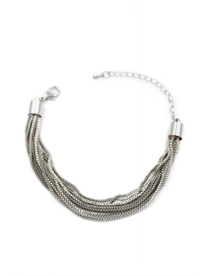 Zincirli Bileklik - Gümüş