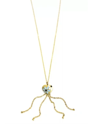 Zincirli Kalp Kolye - Altın