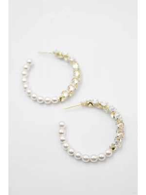 Zirkon Taşlı Küpe - Altın