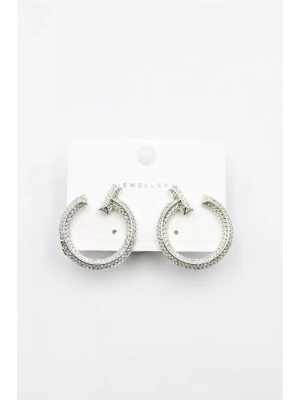 Zirkon Taşlı Küpe - Gümüş