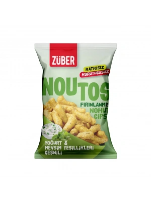 Züber Noutos Fırın Nohut Cipsi 55 Gr Yoğurt ve Mevsim Yeşillikleri