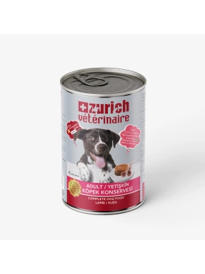 Zurich Veterinaire Pate Kuzulu Yetişkin Köpek Konservesi 415 gr