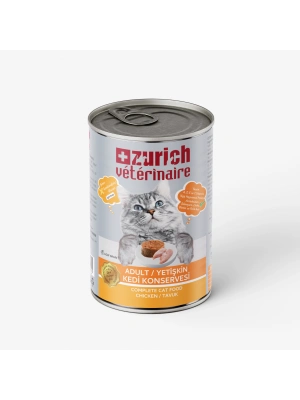 Zurich Veterinaire Pate Tavuklu Yetişkin Kedi Konservesi 415 gr