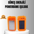 BFS Güneş Enerjili Powerbank 10000 mAh LED Işıklı