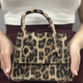 luxe leopar cilt çanta