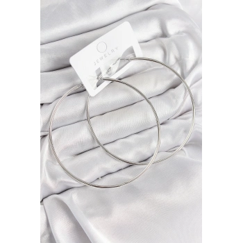 ÇOK SATAN BFS Pirinç Halka Model Gümüş Renk Kadın Küpe