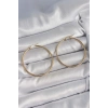 316 Çelik Gold Renk 43 mm Halka Model Kadın Küpe