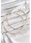 ÇOK SATAN Pirinç Halka Model Gold Renk Kadın Küpe