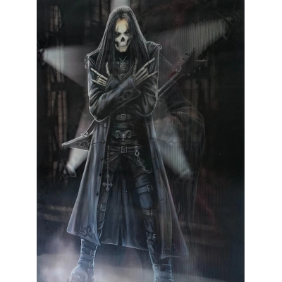 3 Boyutlu Resim 3 Farklı Resim Değişenli Kuru Kafa Tablosu 30x40 Cm