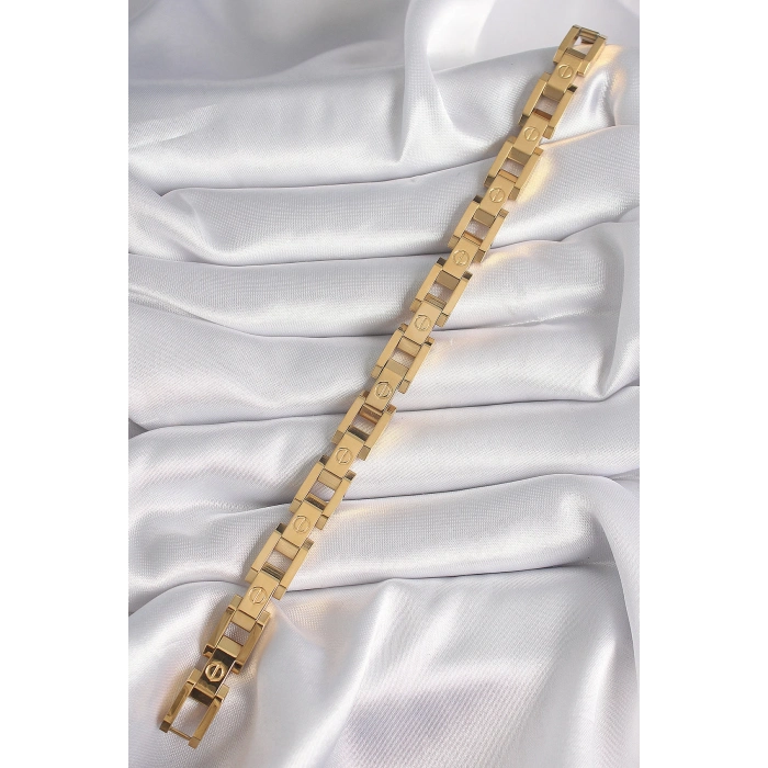 316L Çelik Gold Renk Unisex Bileklik