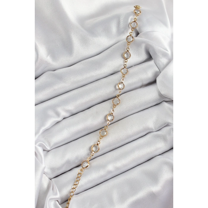 ÇOK SATAN BFS Pirinç Gold Renk Zirkon Taşlı Kadın Bileklik