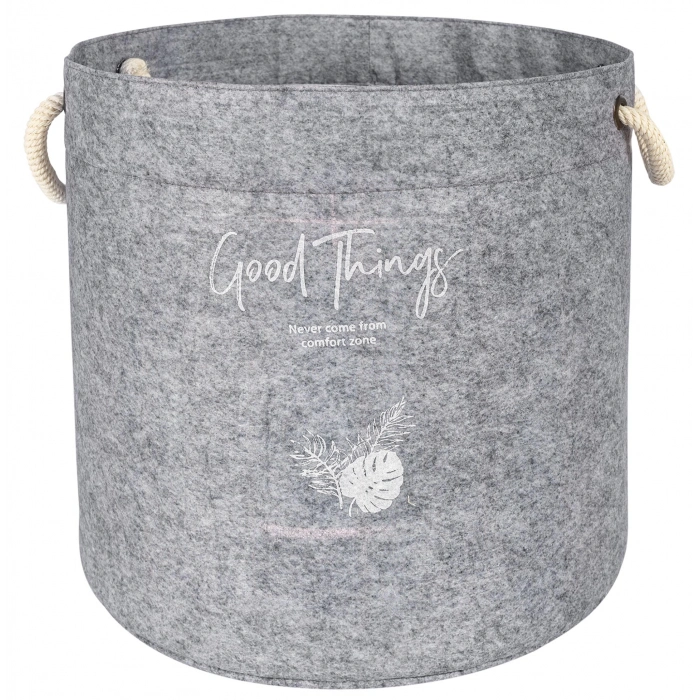 ÇOK SATAN Kulplu Yuvarlak Düzenleyici Çok Amaçlı Kolay Taşınabilen Organizer Keçe Sepet (mega) 03648