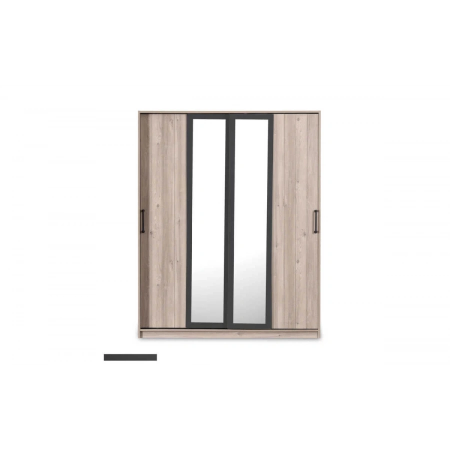 Anka 4 Kapaklı Sürgülü Gardırop