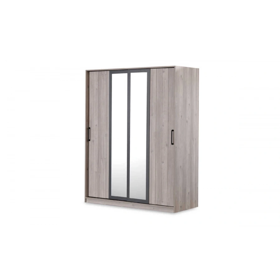 Anka 4 Kapaklı Sürgülü Gardırop