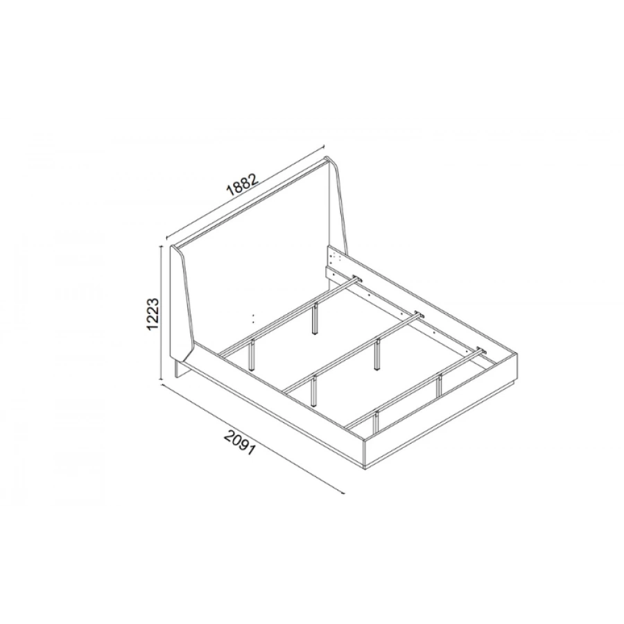 Arcos Başlıklı Karyola 180x200
