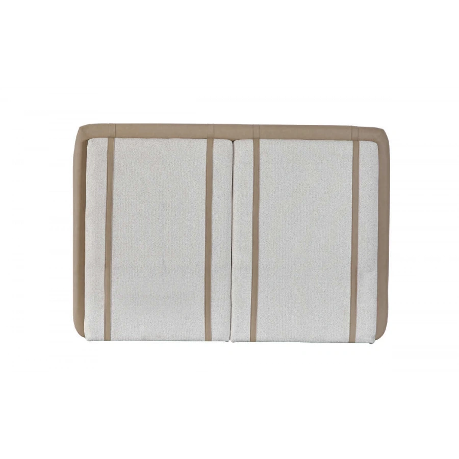 Floyd 180lik Başlık  Krem-Deri S.Kahve