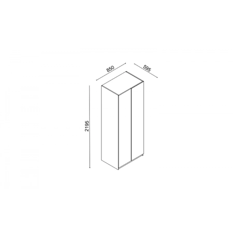 Floyd 2 Kapaklı Gardırop