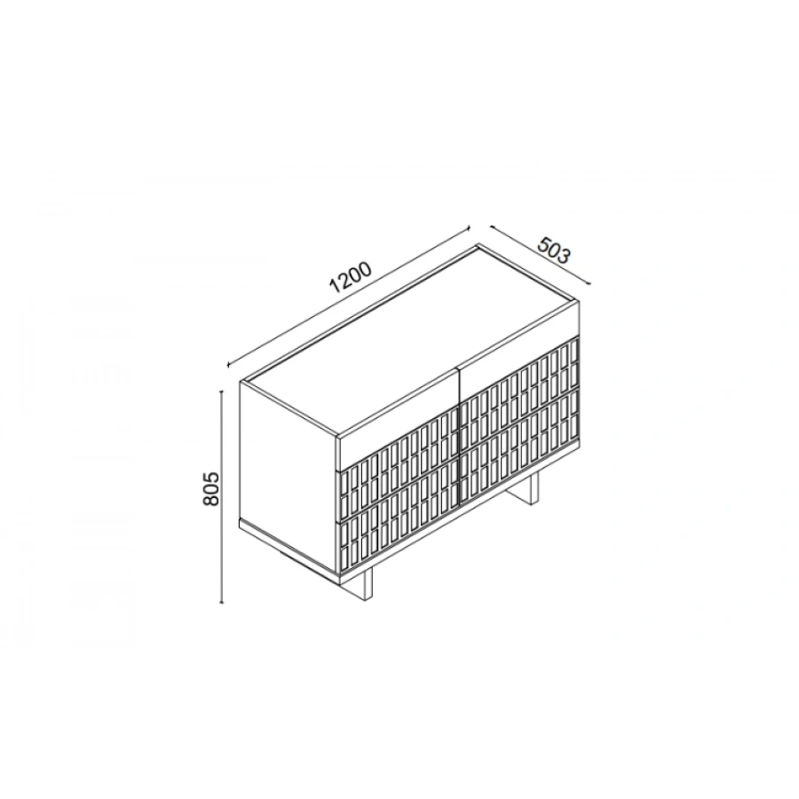 Gaia Ayaklı Şifonyer
