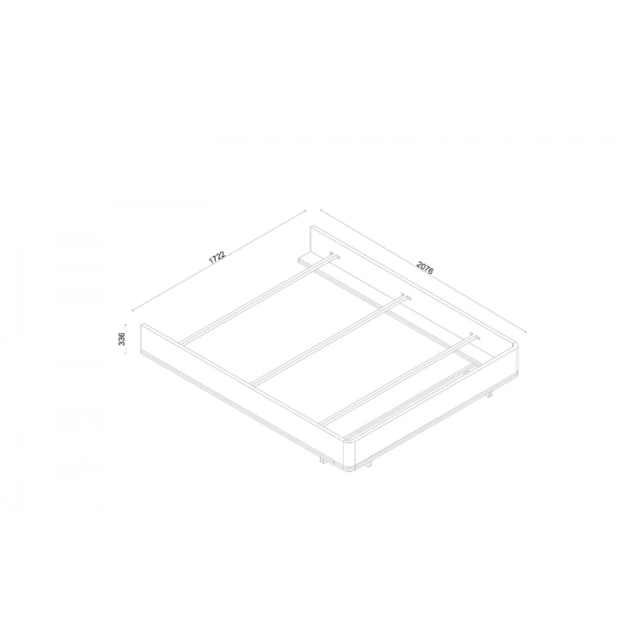 Gaia Başlıksız Karyola 160x200