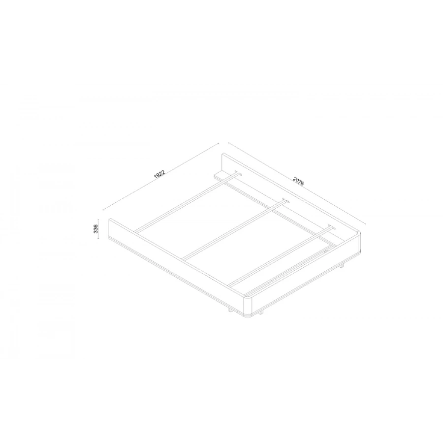 Gaia Başlıksız Karyola 180x200