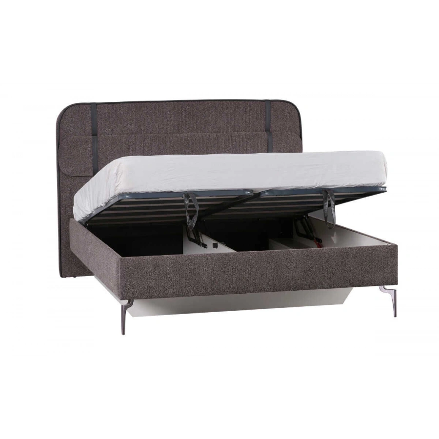 Linea Döşemeli Bazalı Başlıksız Karyola 160x200