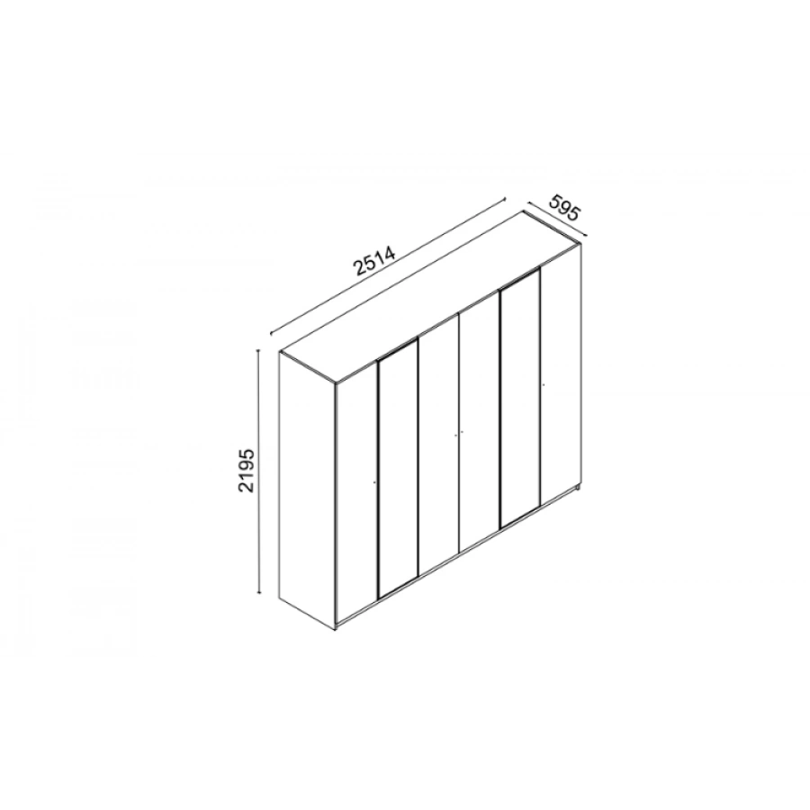Metropol 6 Kapaklı Gardırop