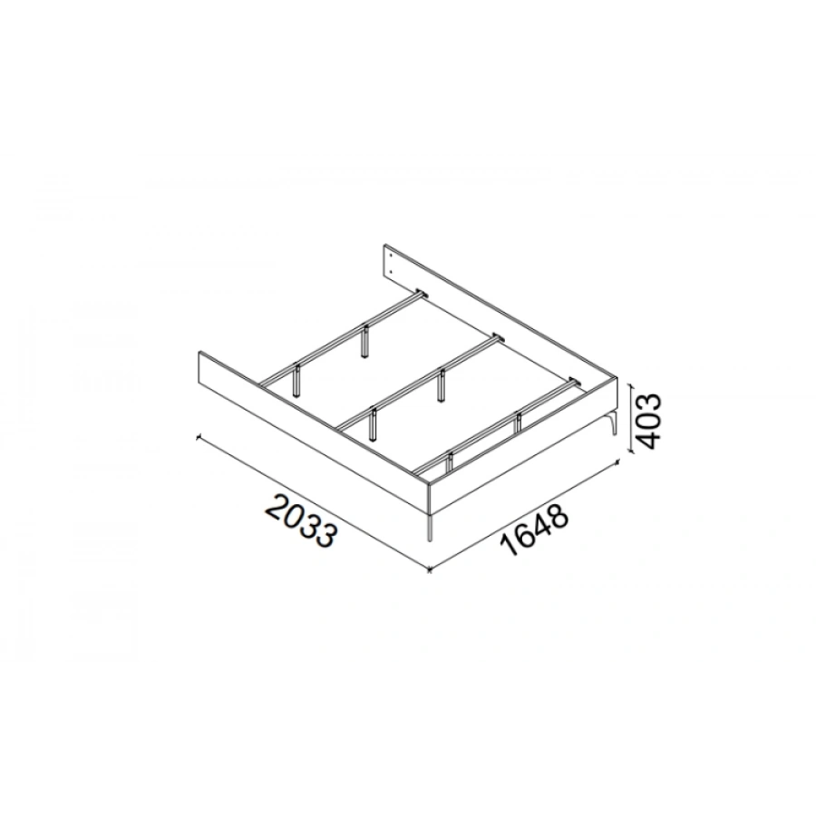 Metropol Başlıksız Karyola 160x200