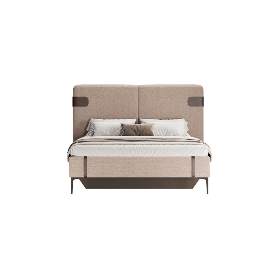 Metropol Bazalı Başlıksız Kahve Karyola 160x200