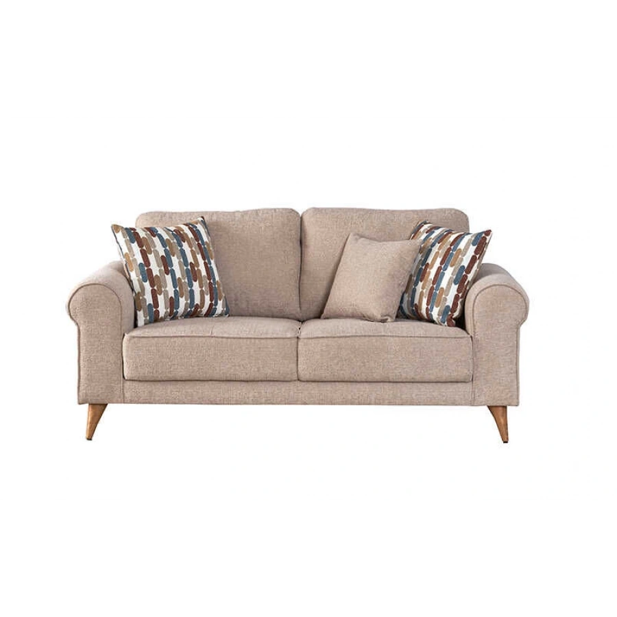 Monica Krem 2li Koltuk