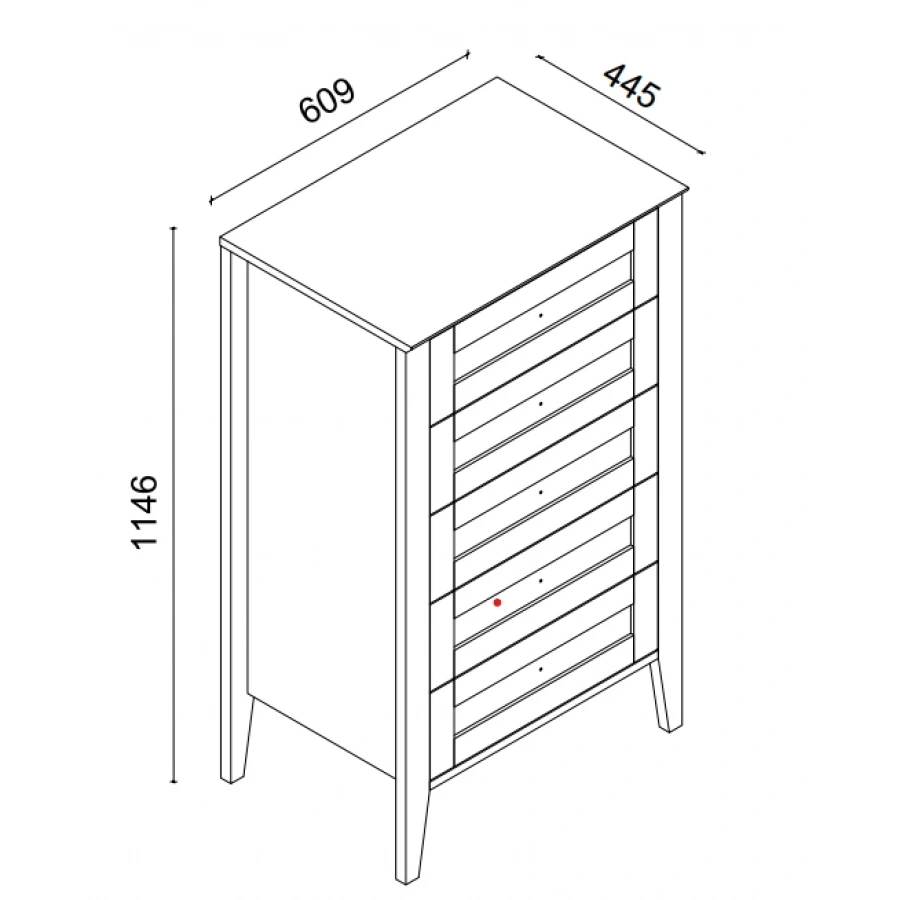 Monica Yüksek Şifonyer