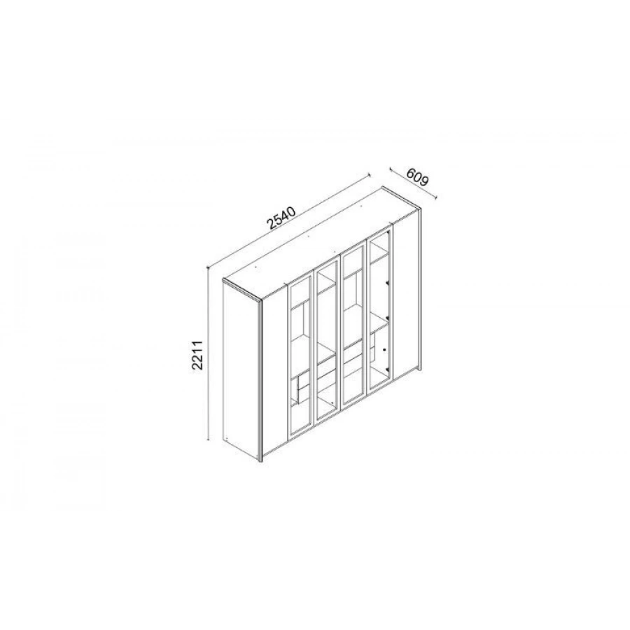 Narva 6 Kapaklı Gardırop