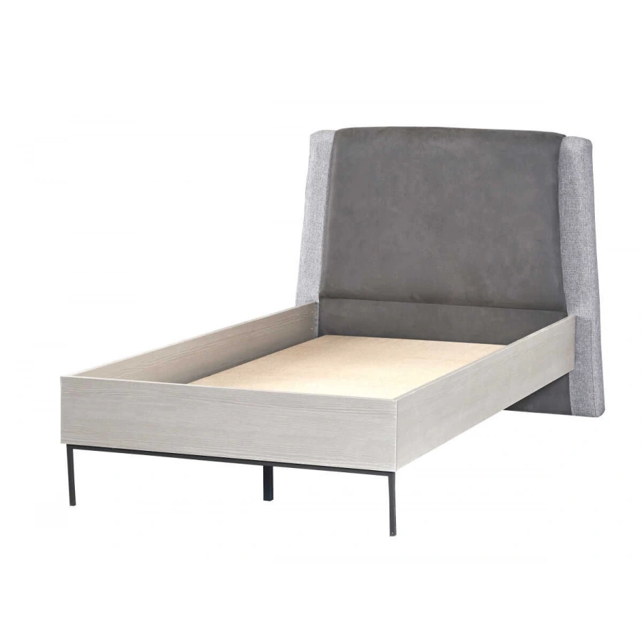 Pantone Gri Başlıklı Karyola 100x200