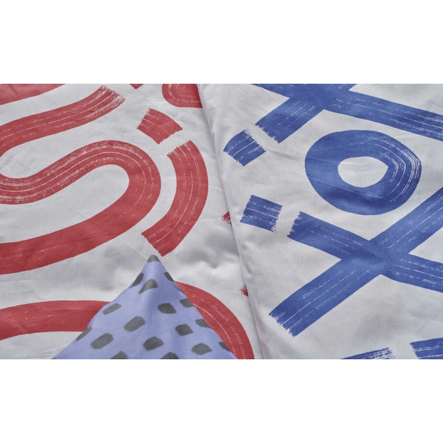 Pantone Lacivert-Kırmızı Nevresim Seti