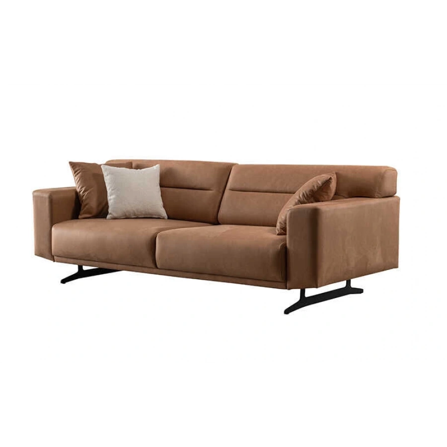 Raven Mekanizmalı 3lü Taba Koltuk