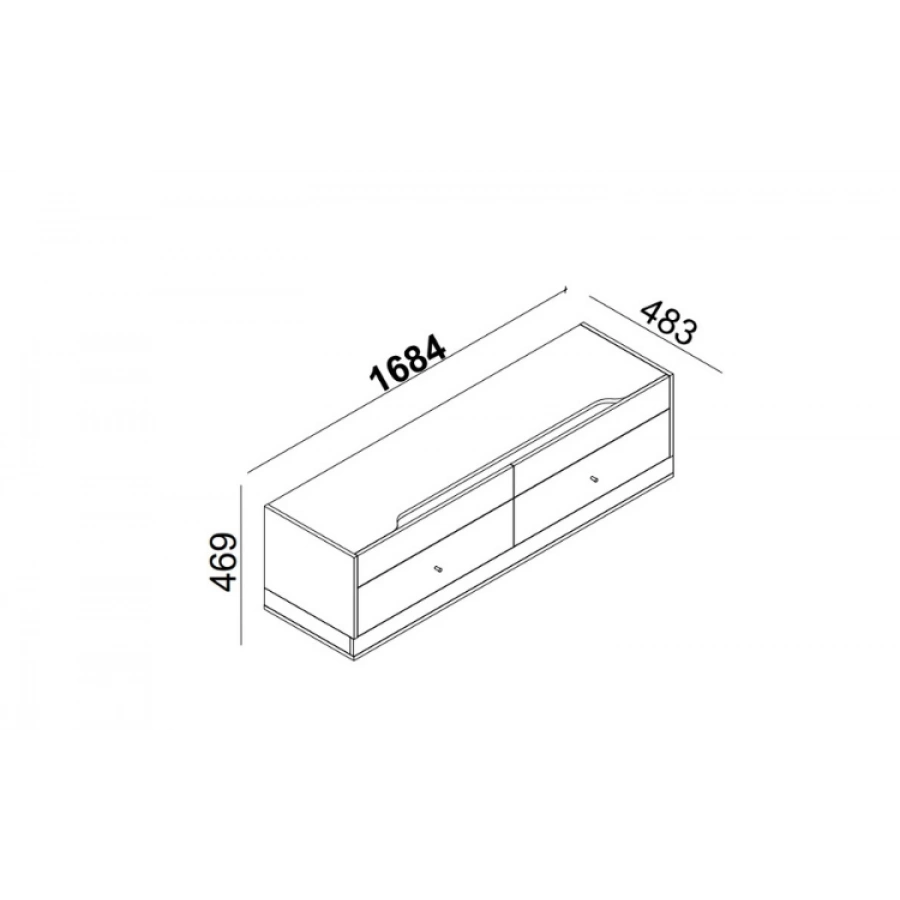 Sepia Ayaksız Tv Sehpası