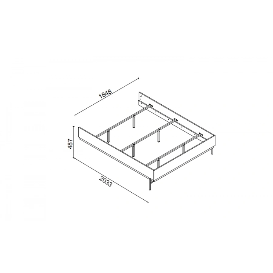 Sepia Başlıksız Karyola 180x200