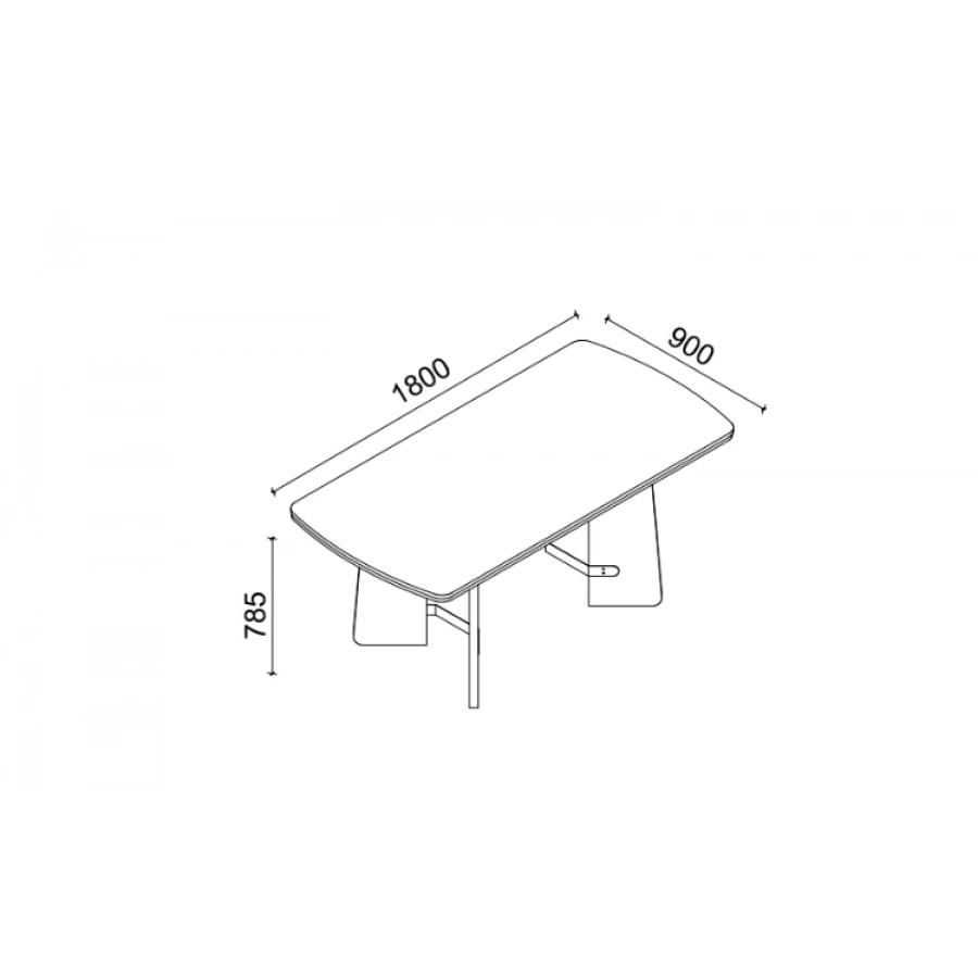 Sepia Sabit Yemek Masası