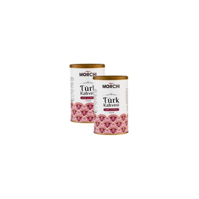MORCHI DAĞ ÇİLEKLİ TURK KAHVESİ 250 GR TENEKE 2 ADET