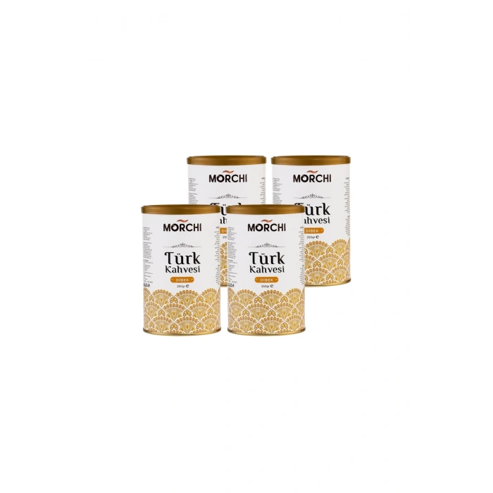 MORCHI DİBEK TURK KAHVESİ 250 GR TENEKE 4 ADET