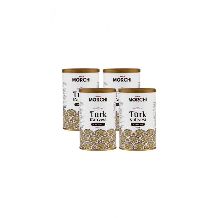 MORCHI KAKULELİ TURK KAHVESİ 250 GR TENEKE 4 ADET