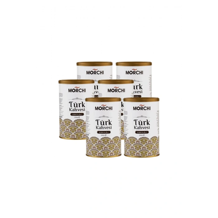 MORCHI KAKULELİ TURK KAHVESİ 250 GR TENEKE 6 ADET