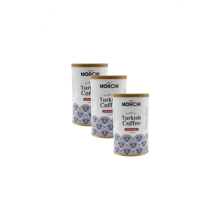 MORCHI ORIJINAL TURK KAHVESİ 250 GR TENEKE 3 ADET