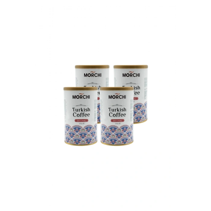 MORCHI ORIJINAL TURK KAHVESİ 250 GR TENEKE 4 ADET