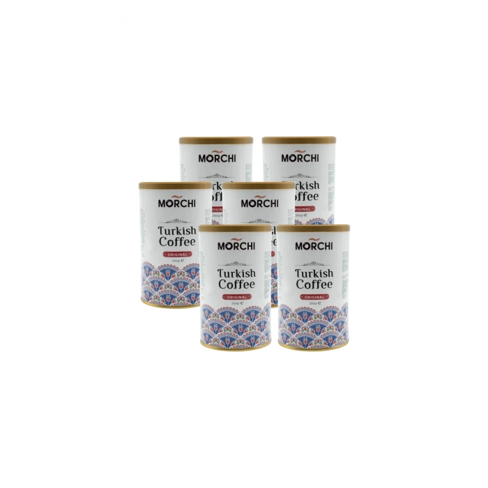 MORCHI ORIJINAL TURK KAHVESİ 250 GR TENEKE 6 ADET